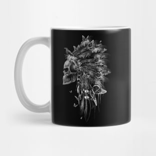 Native American Chief Skull Mug